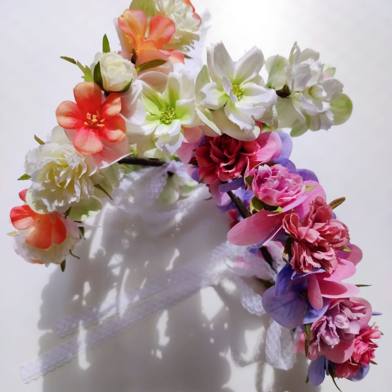 子供用花かんむり【お花と紫陽花】 | MAPLE FLOWER＆COFFEE