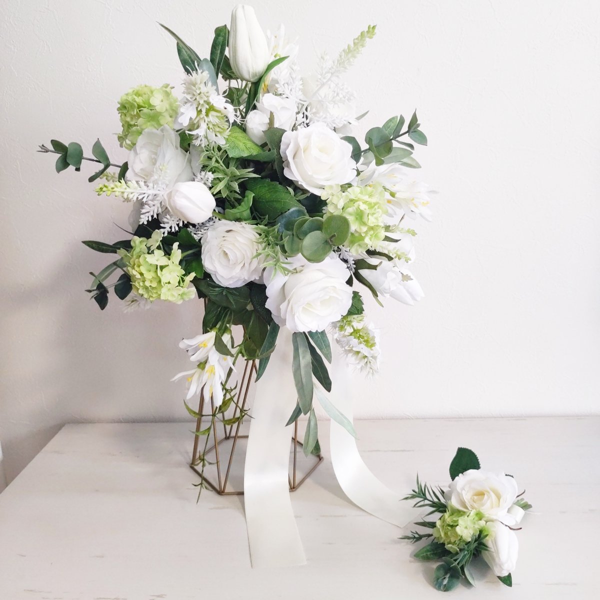 オーダーメイド】ウエディングブーケ(ブートニア付き) | MAPLE