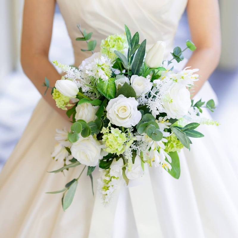 オーダーメイド】ウエディングブーケ(ブートニア付き) | MAPLE