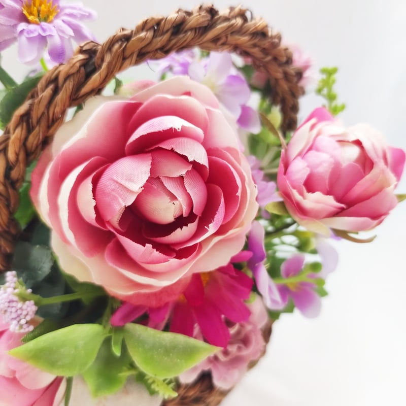 バスケットアレンジ【ミニガーデン】 | MAPLE FLOWER＆COFFEE