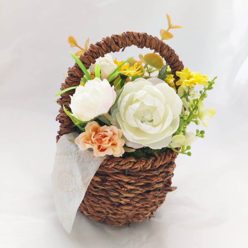 バスケットアレンジ【ミニガーデン】 | MAPLE FLOWER＆COFFEE
