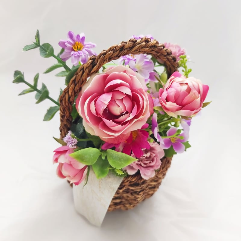 バスケットアレンジ【ミニガーデン】 | MAPLE FLOWER＆COFFEE