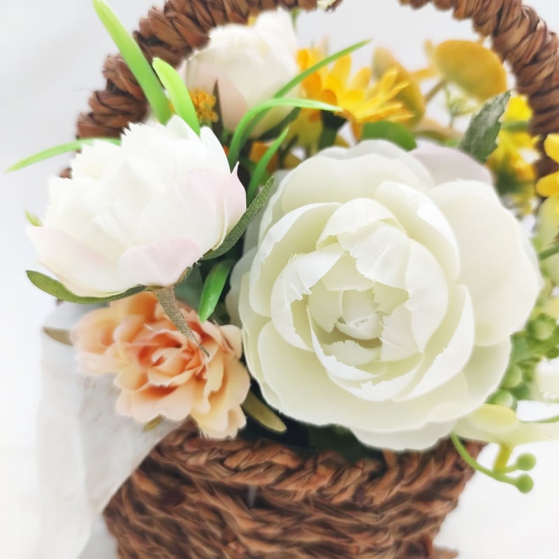 バスケットアレンジ【ミニガーデン】 | MAPLE FLOWER＆COFFEE