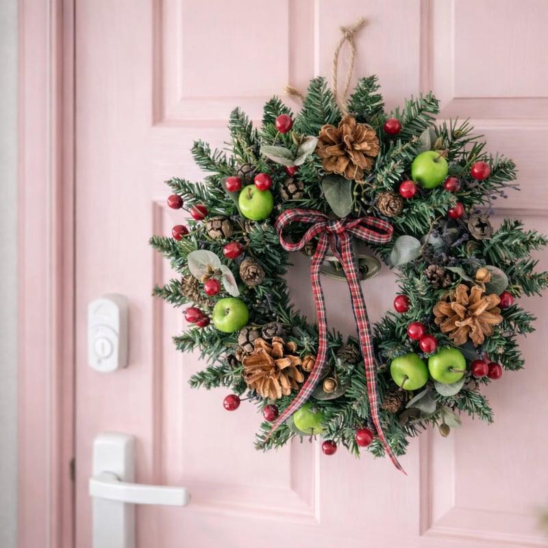 ナチュラルなクリスマスリース | MAPLE FLOWER＆COFFEE