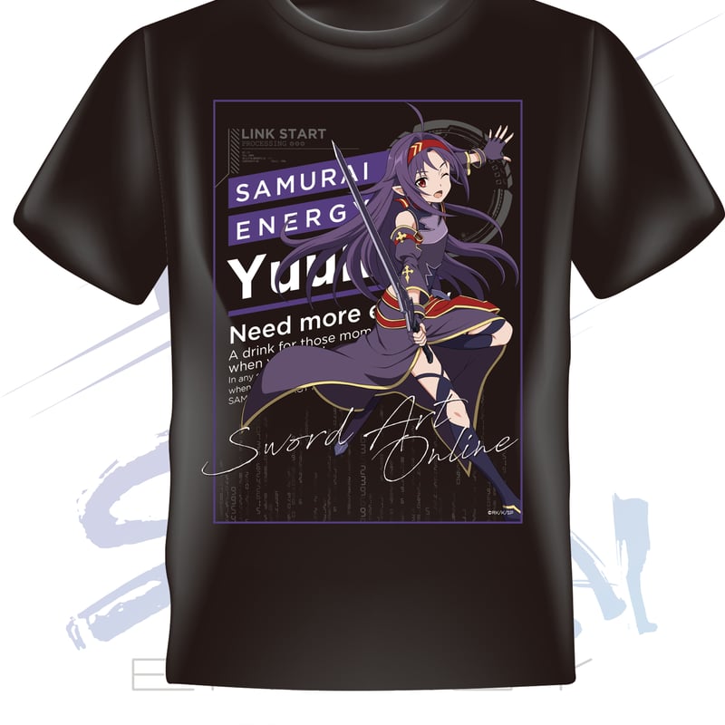 受注予約】SAMURAI ENERGY×ソード・アートオンライン コラボTシャツ