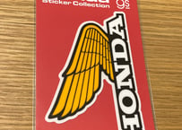 Honda ロゴ ダイカットクリアステッカー 1972WING mark YELLOW R コレクション バイク 公式グッズ HND069