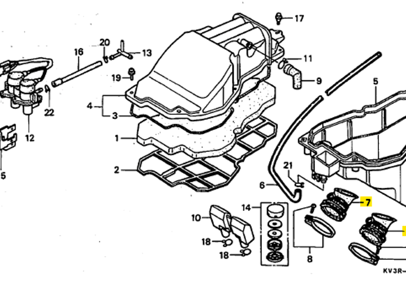 純正部品】チユーブ,エアークリーナーコネク 17253-KV3-950 | ダイキチ