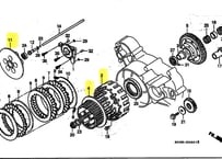 NSR250R 乾式クラッチハウジング3点セット