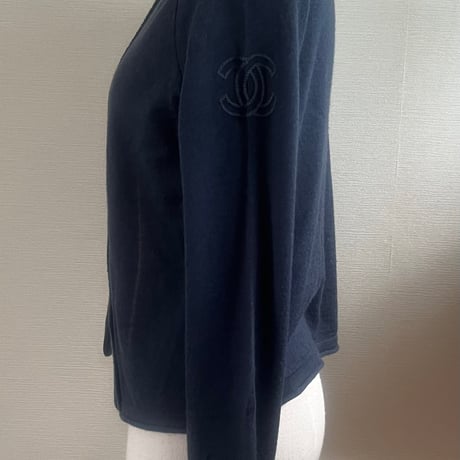 ●USED●CHANEL NAVY cardigan