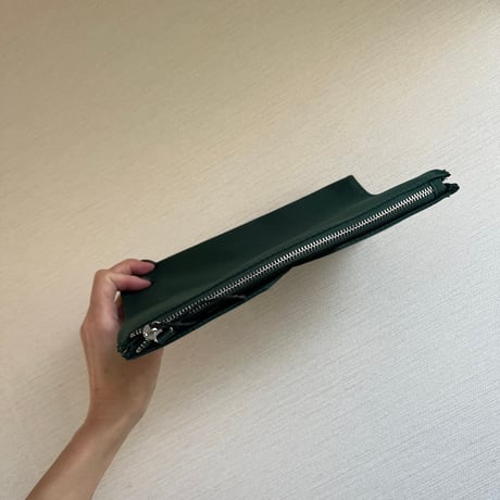 PRADA green pouch