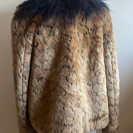 ⚫️USED⚫️SHRIMPS🦐 faux fur jacket