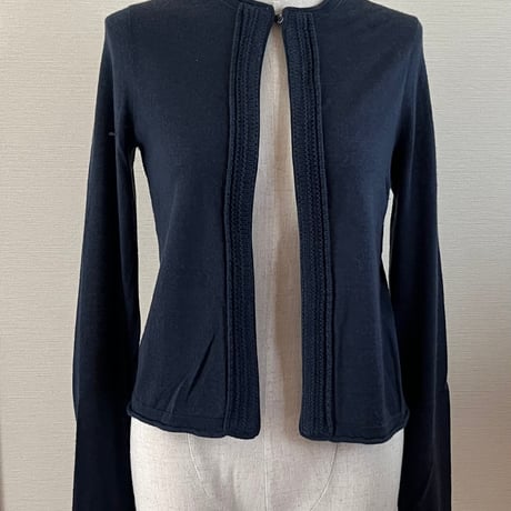 ●USED●CHANEL NAVY cardigan