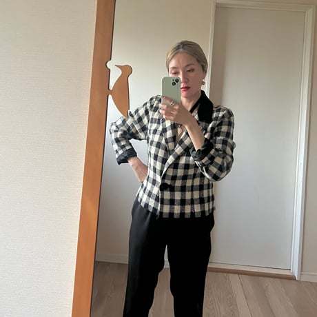 ●USED●vintage check jacket