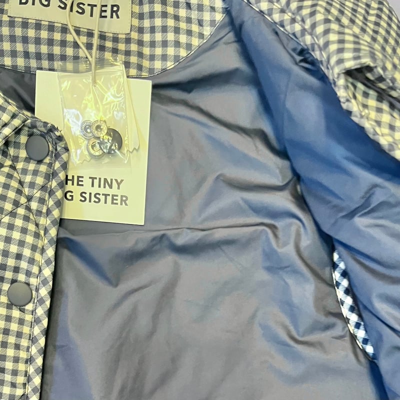 TINY BIG SISTER check vest | INHWA STUDIO