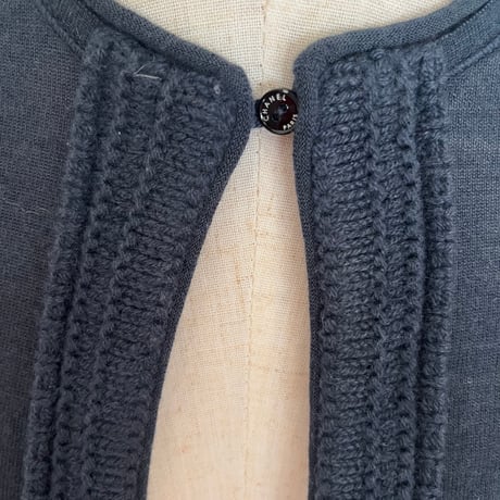 ●USED●CHANEL NAVY cardigan