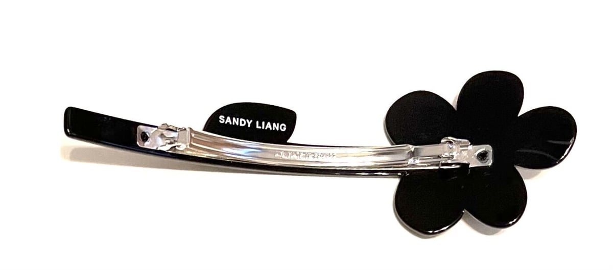 SANDY LIANG 6月までSALE໒꒱ ブラックリボンヘアアクセサリー SANDY LIANG tuber barrette | INHWA STUDIO