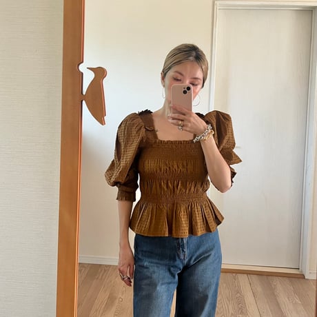 ⚫️USED⚫️SEA NEW YORK brown top