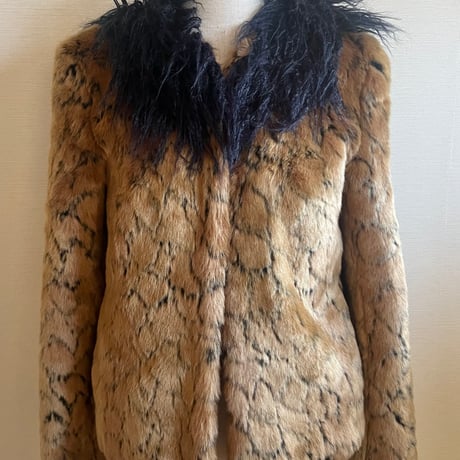 ⚫️USED⚫️SHRIMPS🦐 faux fur jacket