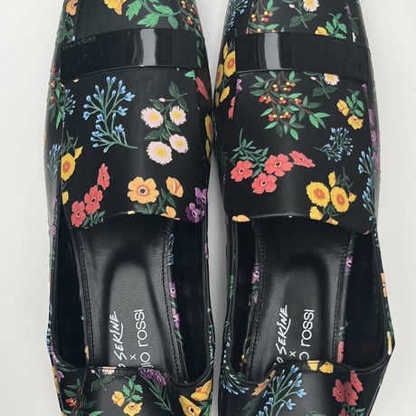 ⚫️USED⚫️Sergio Rossi flowers slippers