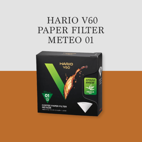 HARIO V60 PAPER FILTER METEO 01 (1-2杯用)