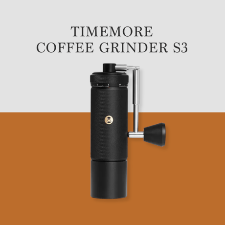 TIMEMOREコーヒーグラインダー S3 ブラック【正規輸入/１年保証付】