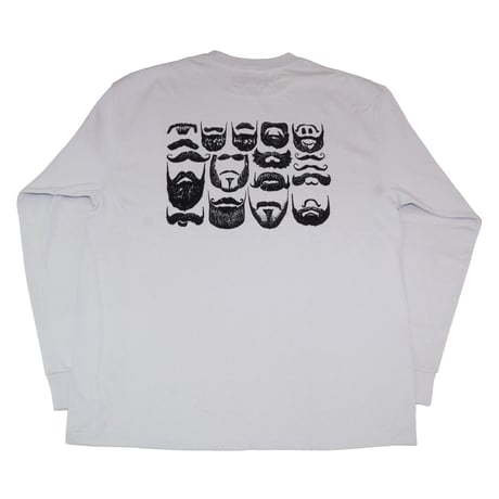 ヒゲ 【フロストグレー】ワイドロングTシャツ