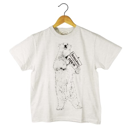 白クマ【オートミール】半袖Tシャツ