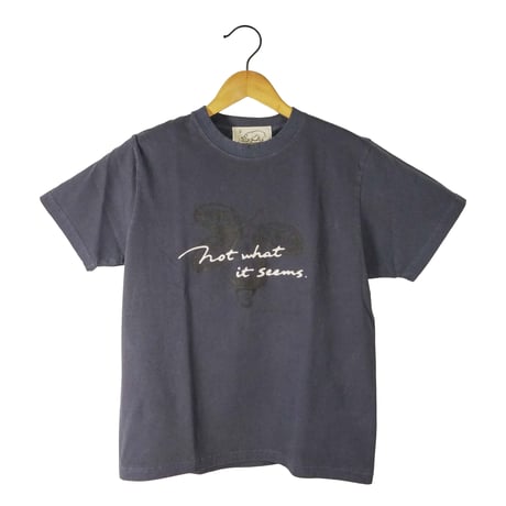カシューアップル【ヴィンテージネイビー】半袖Tシャツ(製品染め)