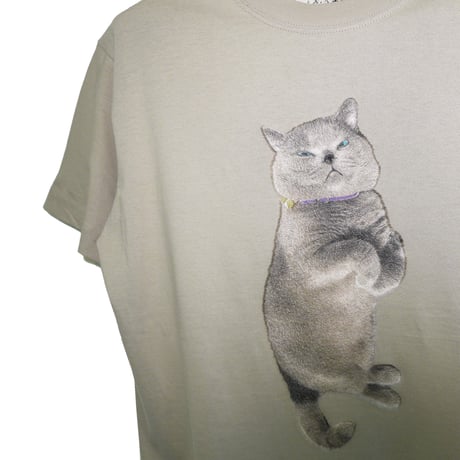 ブリティッシュショートヘア【ミルキーグレー】半袖Tシャツ