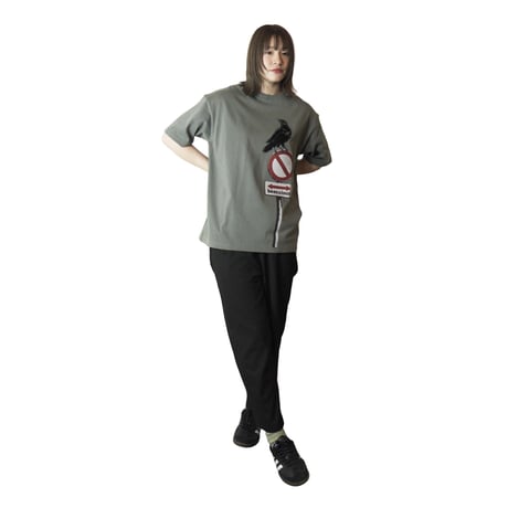 ヤタガラス【ストーングリーン】BIG半袖Tシャツ
