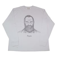 ヒゲ 【フロストグレー】ワイドロングTシャツ