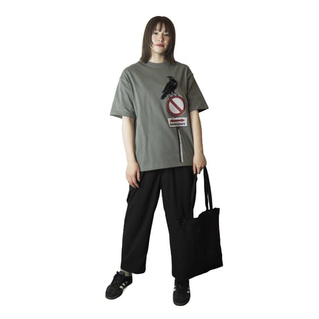 ヤタガラス【ストーングリーン】BIG半袖Tシャツ