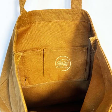 香箱猫バック(キャメル・オリーブ・ブラック）トートバック中サイズ