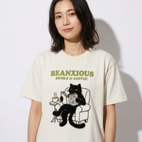Books&coffee【ストーン】WOMEN’SオーバーTシャツ