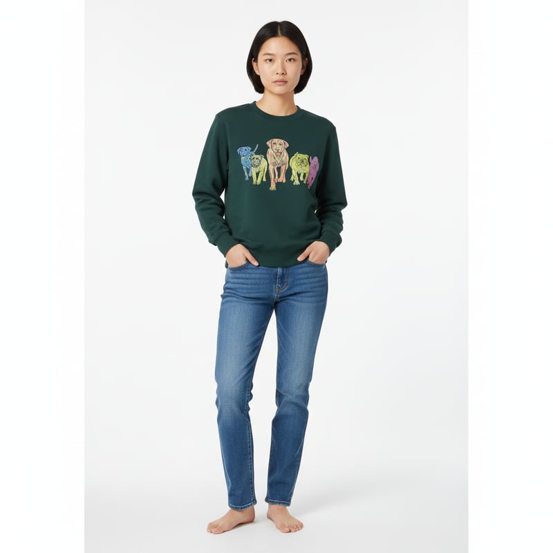 カラフル 【アイビーグリーン】トレーナー | ビーアンキシャス