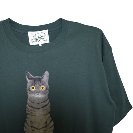 キジトラ（全身） 【Dグリーン】BIG半袖Tシャツ