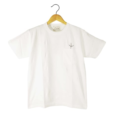 後ハシビロコウ【ナチュラル】半袖ポケット付きTシャツ