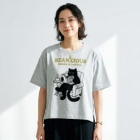Books&coffee【ヘザーグレー】WOMEN'SオーバーTシャツ