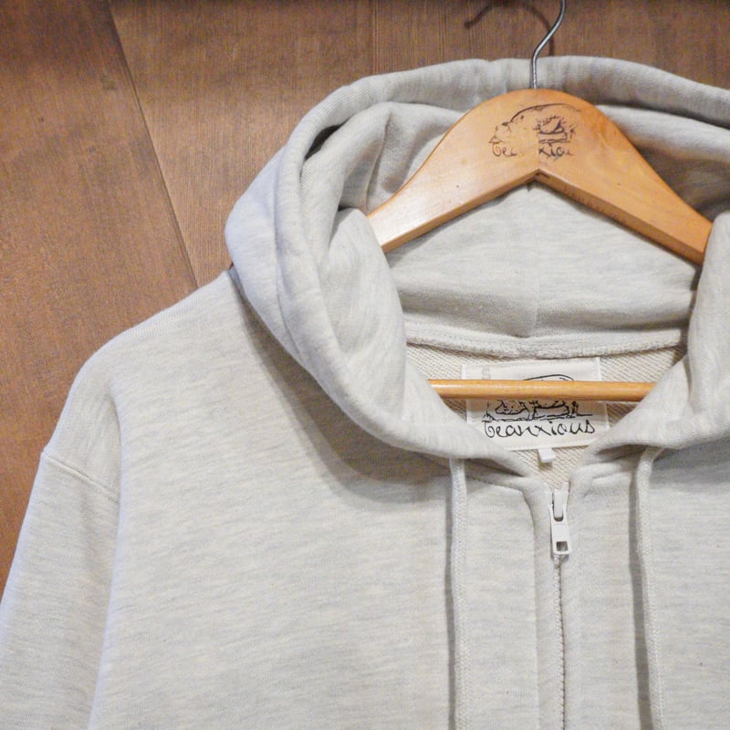 香箱ネコ【オートミール】ジップパーカー | ビーアンキシャス