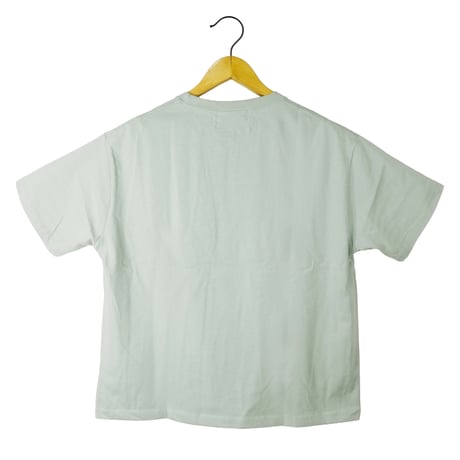 ウーダン鶏 【スモーキーグリーン】半袖ワイドBOXシルエットTシャツ