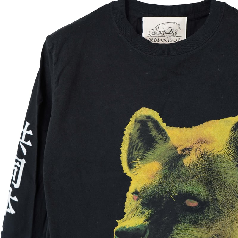 【美品】ヴァレンティノ　ハイエナ　Tシャツ　ブラック　S〜M ハイエナ【ブラック】ロングTシャツ | ビーアンキシャス