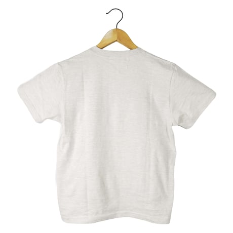 シマウマ左胸【オートミール】半袖Tシャツ