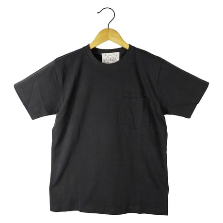後ネコべロス【スミクロ】半袖ポケット付きTシャツ