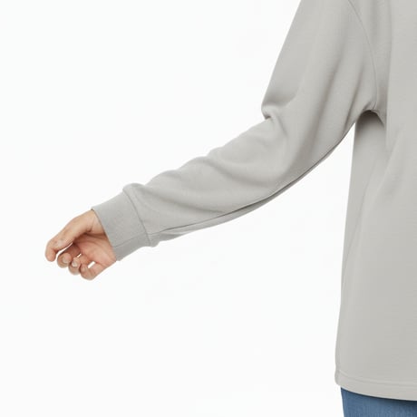 ヒゲ 【アシッドカーキ】ワイドロングTシャツ
