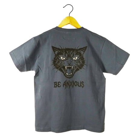 シャー猫【デニム】半袖ポケット付きTシャツ