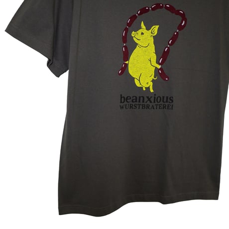 ソーセージ【ヘイジーブラック】半袖Tシャツ