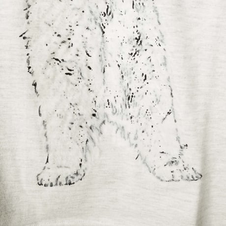 白クマ【オートミール】半袖Tシャツ