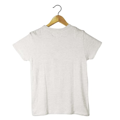 白クマ【オートミール】半袖トライブレンドTシャツ