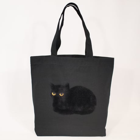 香箱猫バック(キャメル・オリーブ・ブラック）トートバック中サイズ