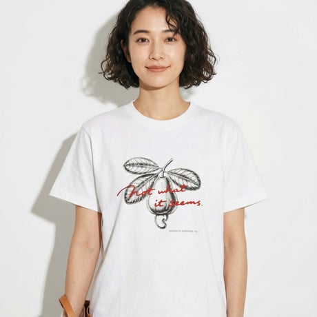 カシューアップル【ヴィンテージホワイト】半袖Tシャツ(製品染め)